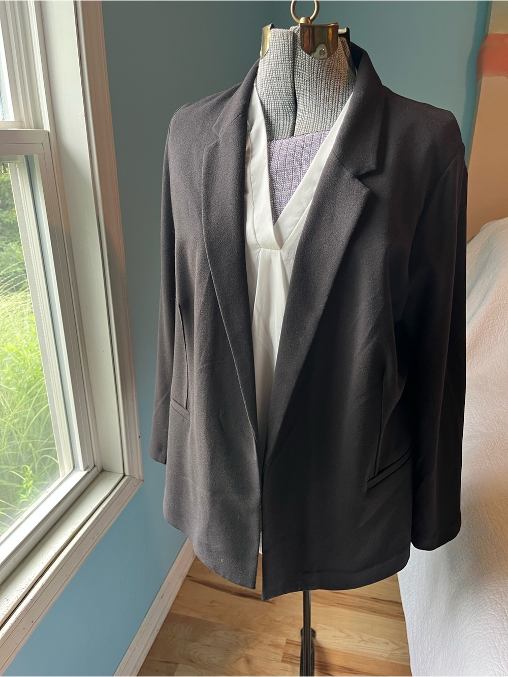 Simply Vera Vera Wang Black Women's Blazer XL